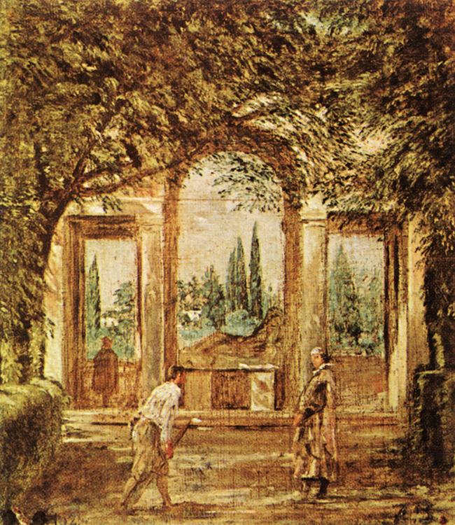 The Pavillion Ariadn in the Medici Gardens in Rome er